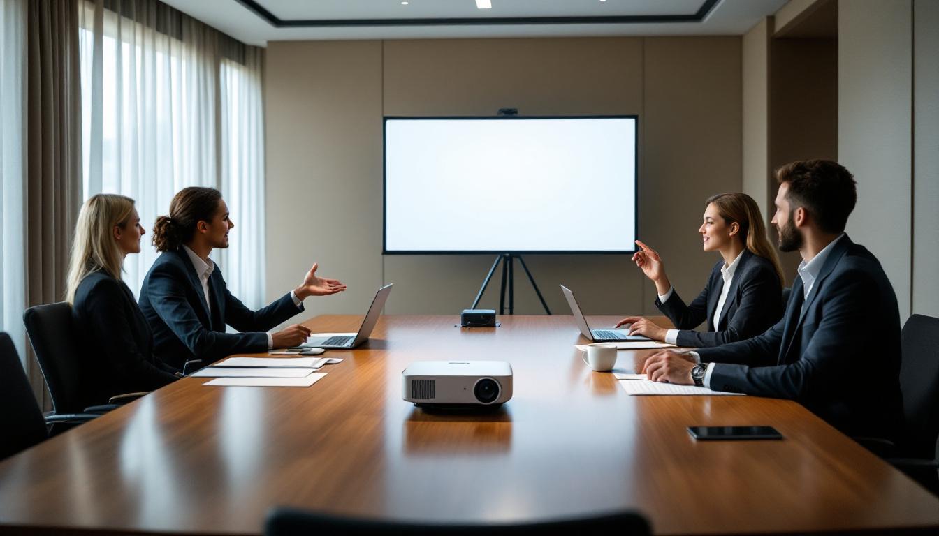 découvrez les avantages d'un vidéoprojecteur bureautique silencieux pour des réunions efficaces et sans distractions sonores.