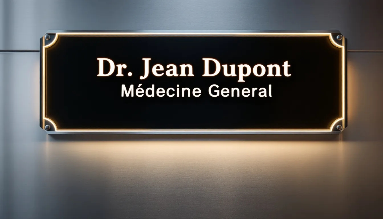 informations plaque